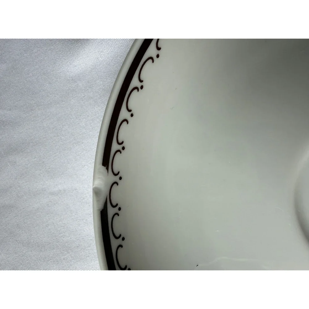 Thomas Germany Full Tea Set of 6 Brown and White Monaco Collection Porcelain